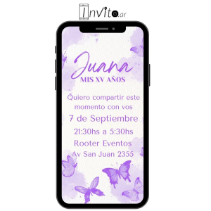 Pronto invitación digital 15 años xv1