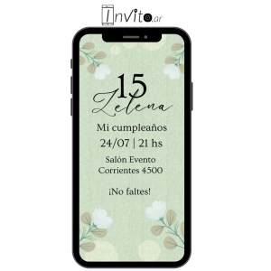 Pronto invitación digital 15 años xv2