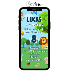 Pronto invitación digital cumpleaños modelo c13