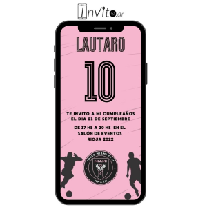 Pronto invitación digital cumpleaños Miami modelo c16