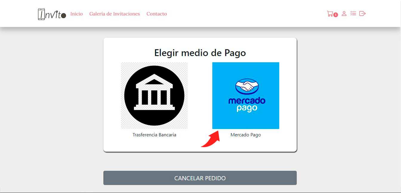 elegir medio de pago